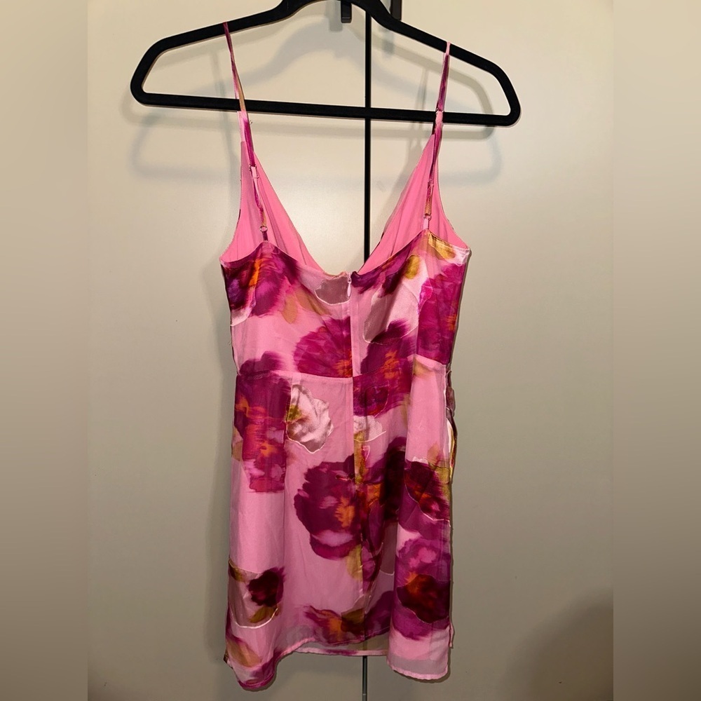 NWOT NBD Alara Mini Dress in Pink Floral Size XS New without - Picture 4 of 6